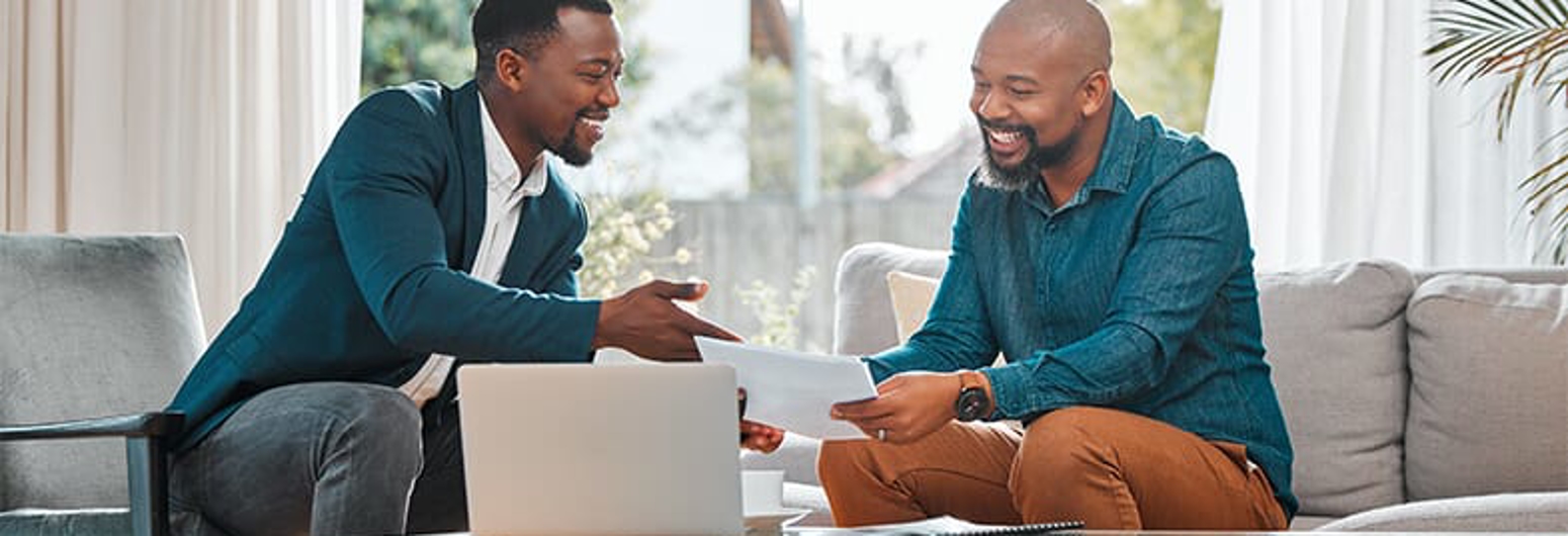 Two Black Men Having At-Home Consultation | Gotcha Covered
