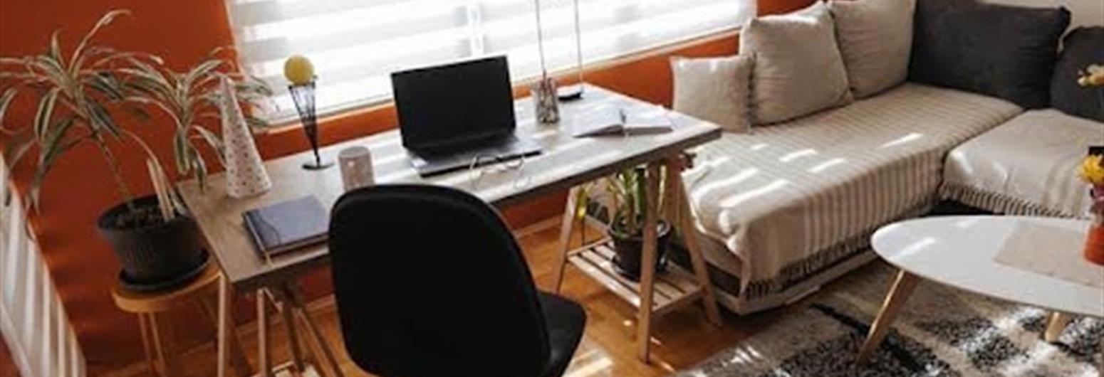 Home office interior without people | Gotcha Covered