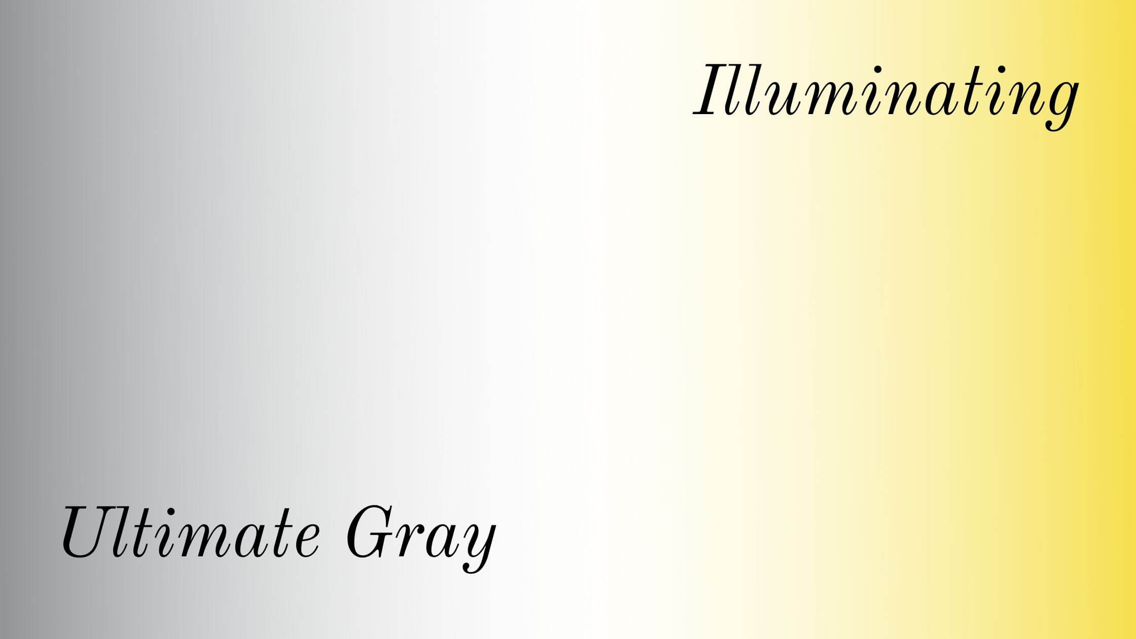 Design Trends 2021: Pantone's color pairing for the year 2021 is Ultimate Gray and Illuminating